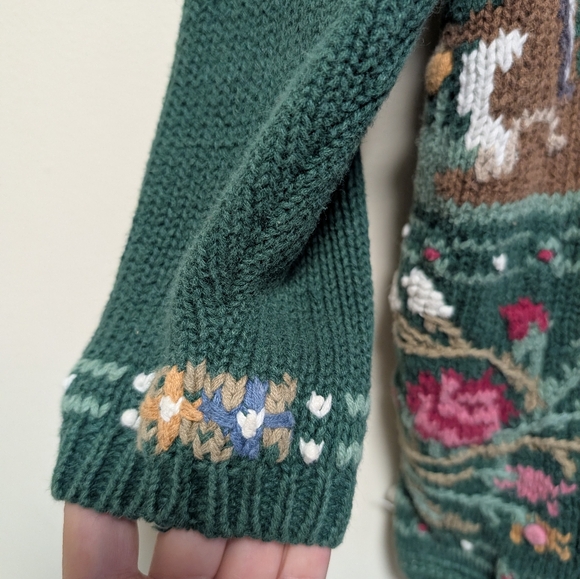 Signature by Northern Isles Hand Knit Sweater | Small | 3/4 Sleeve - Picture 4 of 13